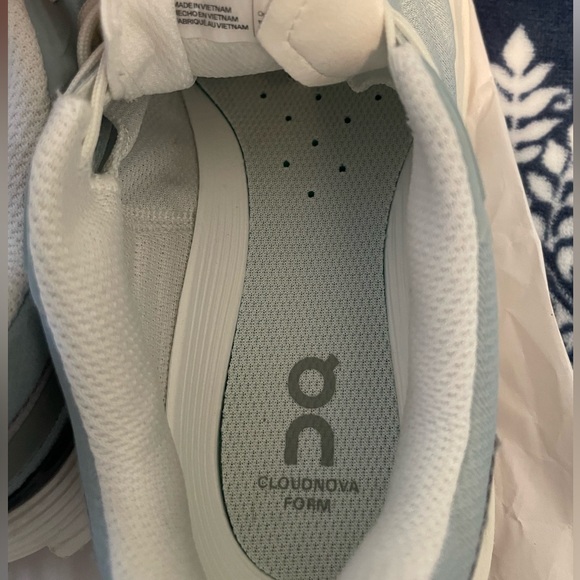 WORN 5-6 TIMES On Cloud Cloudnova Womens Running Shoe Light Blue Size 9 - Picture 7 of 13
